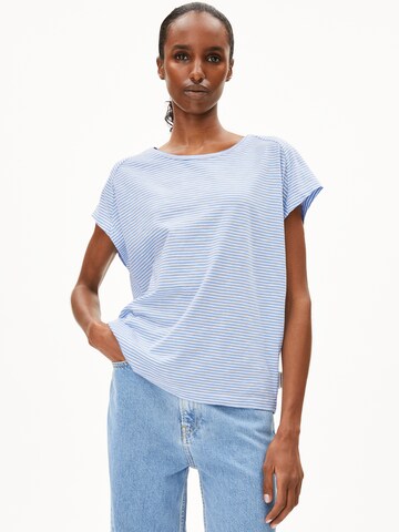 ARMEDANGELS T-Shirt ONELIAA LOVELY STRIPES in Beige: Vorderseite