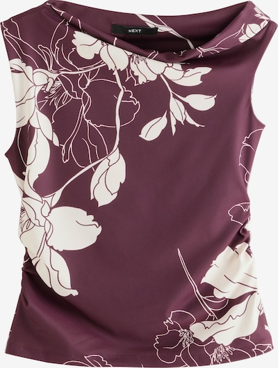 Palaidinė be rankovių iš Next, spalva – gervuogių spalva / balta, Prekių apžvalga
