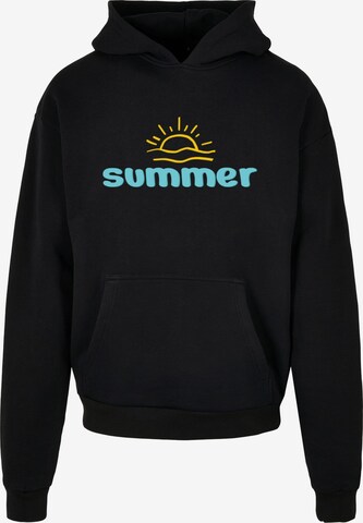 Sweat-shirt 'Summer - Sun' Merchcode en noir : devant