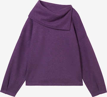 TOM TAILOR Sweatshirt in Purple: front
