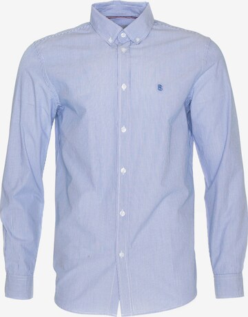 BIG STAR Regular fit Button Up Shirt 'Gibb' in Blue: front