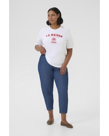T-shirt 'KCAdela' KAFFE CURVE en blanc