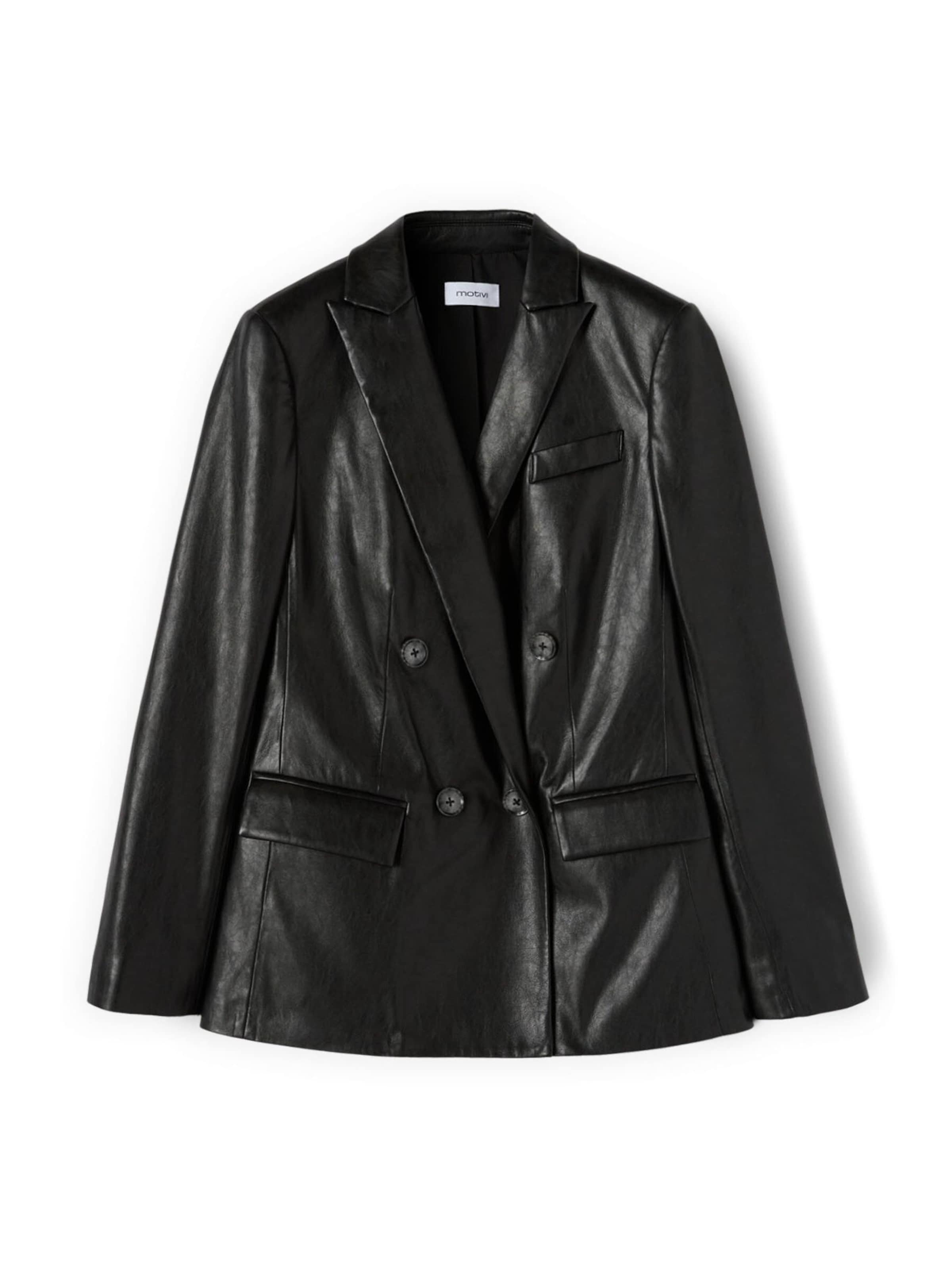 Blazer MOTIVI en noir : devant