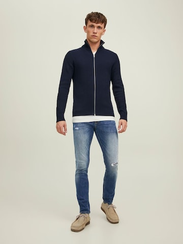 Coupe slim Jean 'Glenn' JACK & JONES en bleu