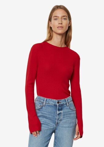 Pull-over Marc O'Polo en rouge : devant