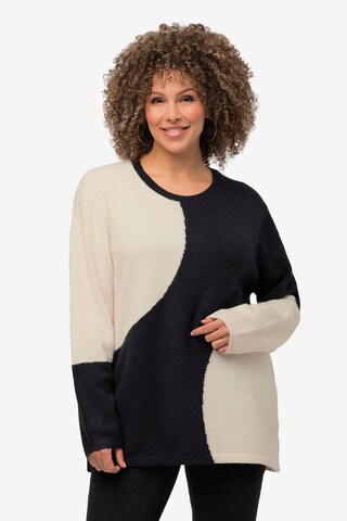 Pull-over Ulla Popken en bleu : devant