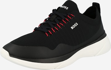 BOSS - Zapatillas deportivas bajas 'Dean' en negro: frente