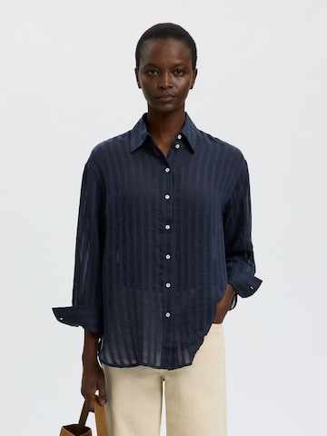 SELECTED Bluse i blå: forside