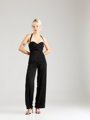 Misspap Jumpsuit in Zwart: voorkant