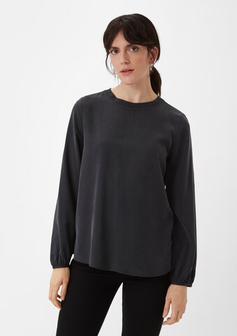 Camicia da donna di comma casual identity in nero: frontale