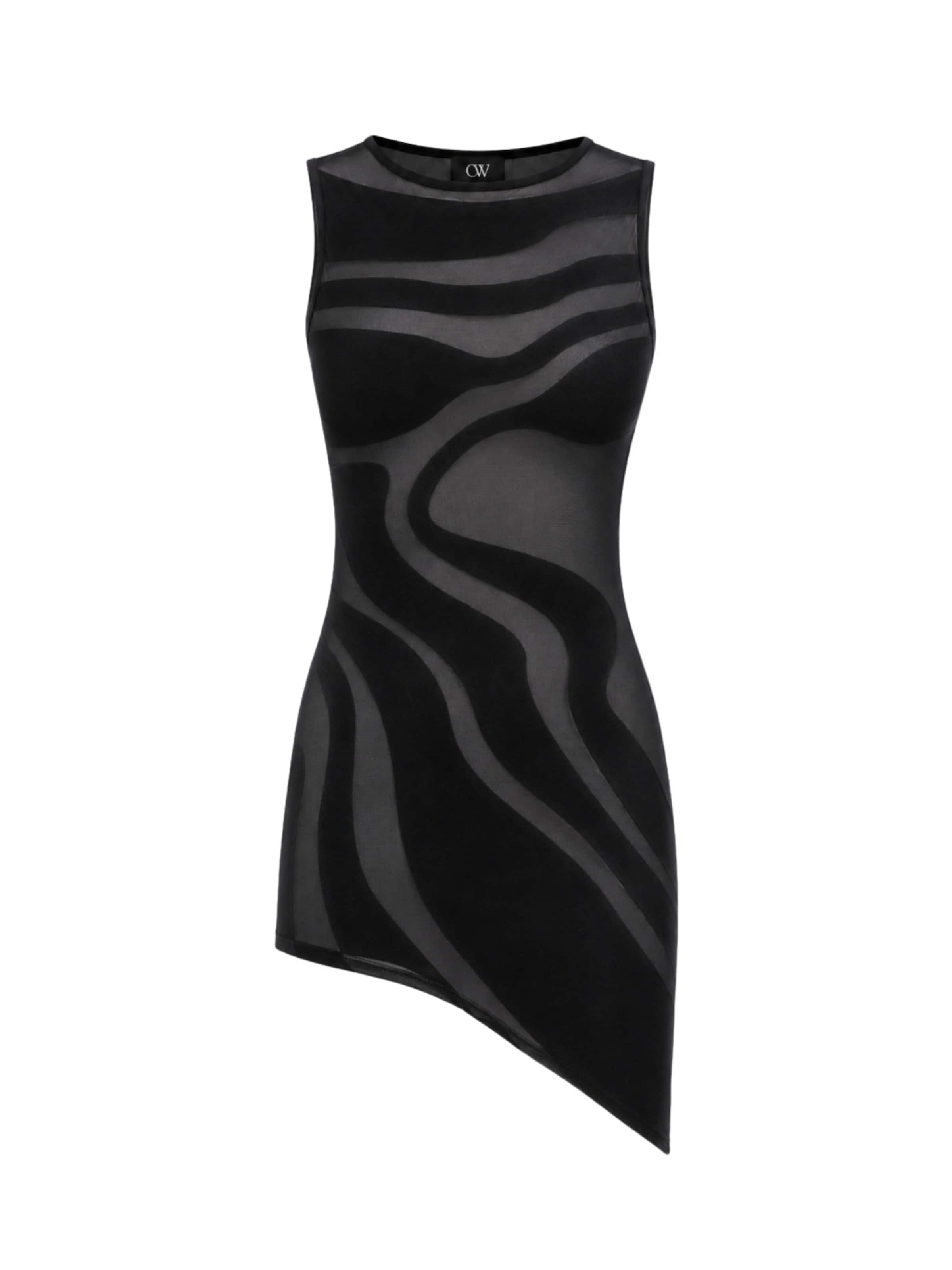 OW Collection Top  'Silla' in Schwarz: Vorderseite