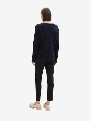 TOM TAILOR Regular Pleat-Front Pants in Blue