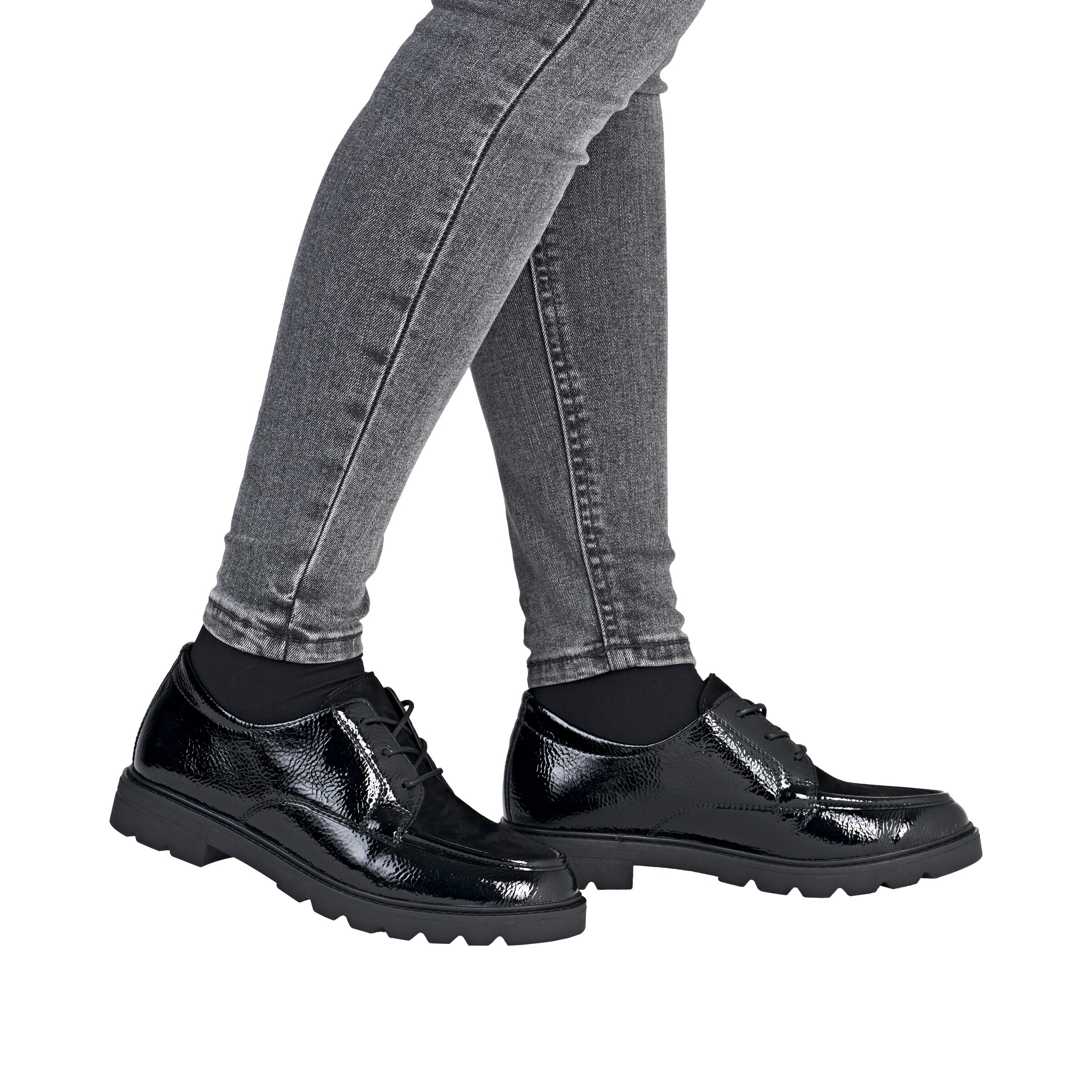 REMONTE Schnürschuh in Schwarz