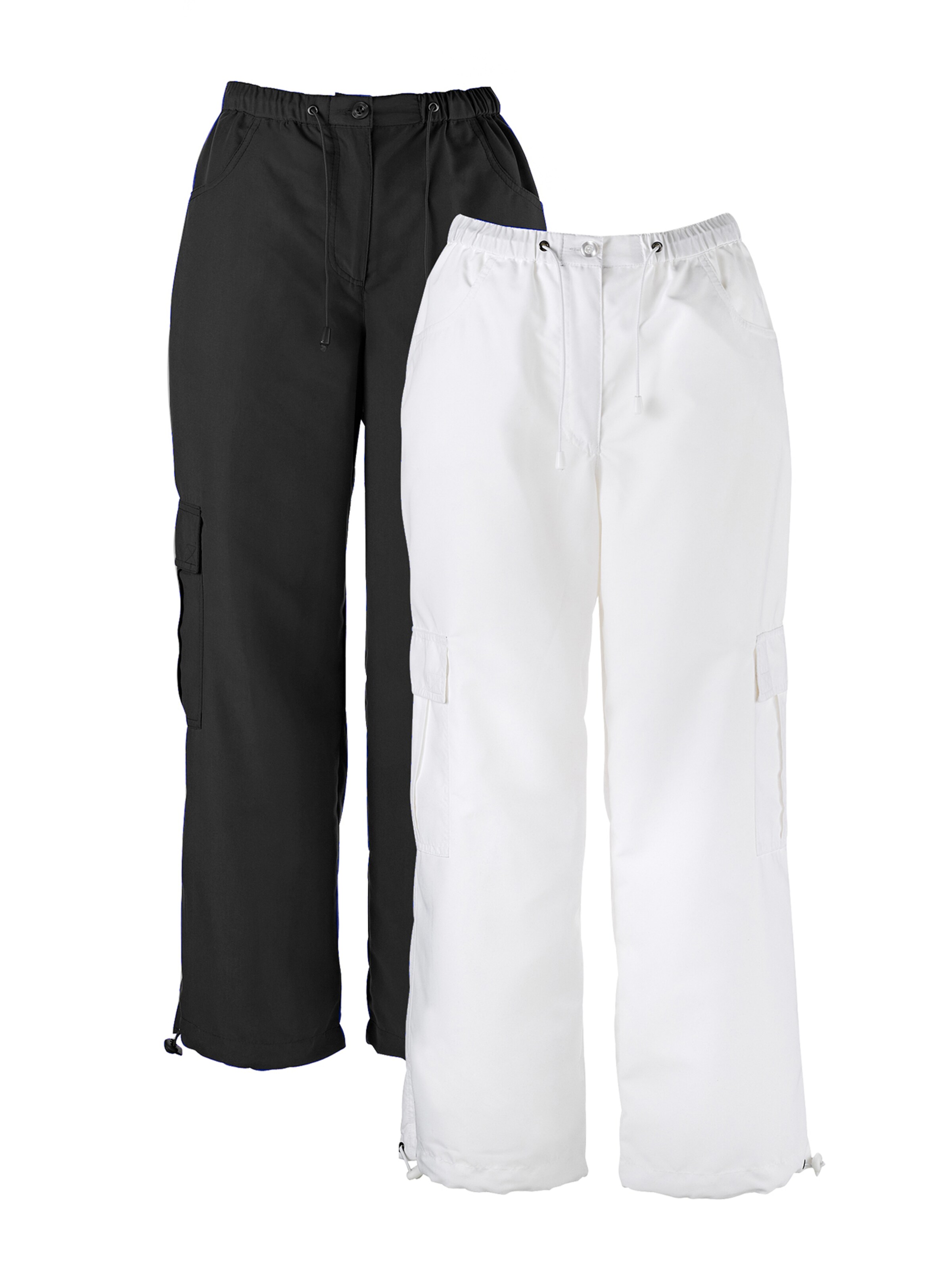 bonprix - regular Pantalón en negro: frente