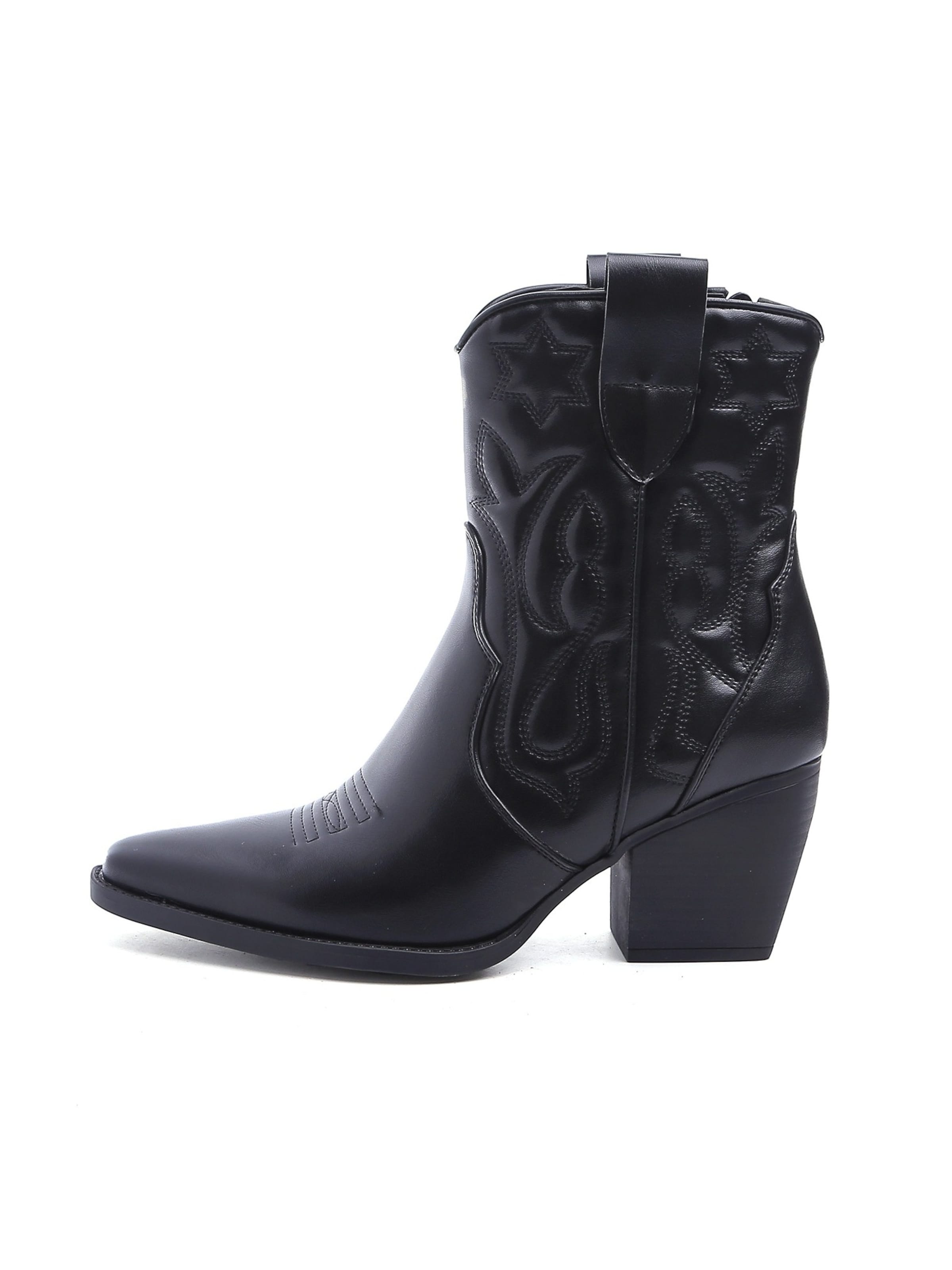 Bottes de cowboy Smile Favorites en noir : devant