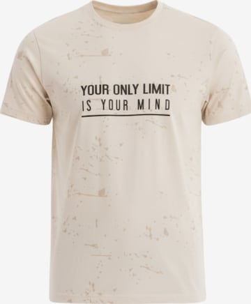 Ombre Shirt in Beige: front