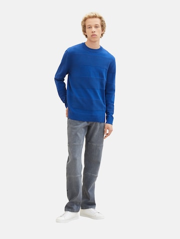 TOM TAILOR DENIM Pullover in Blau