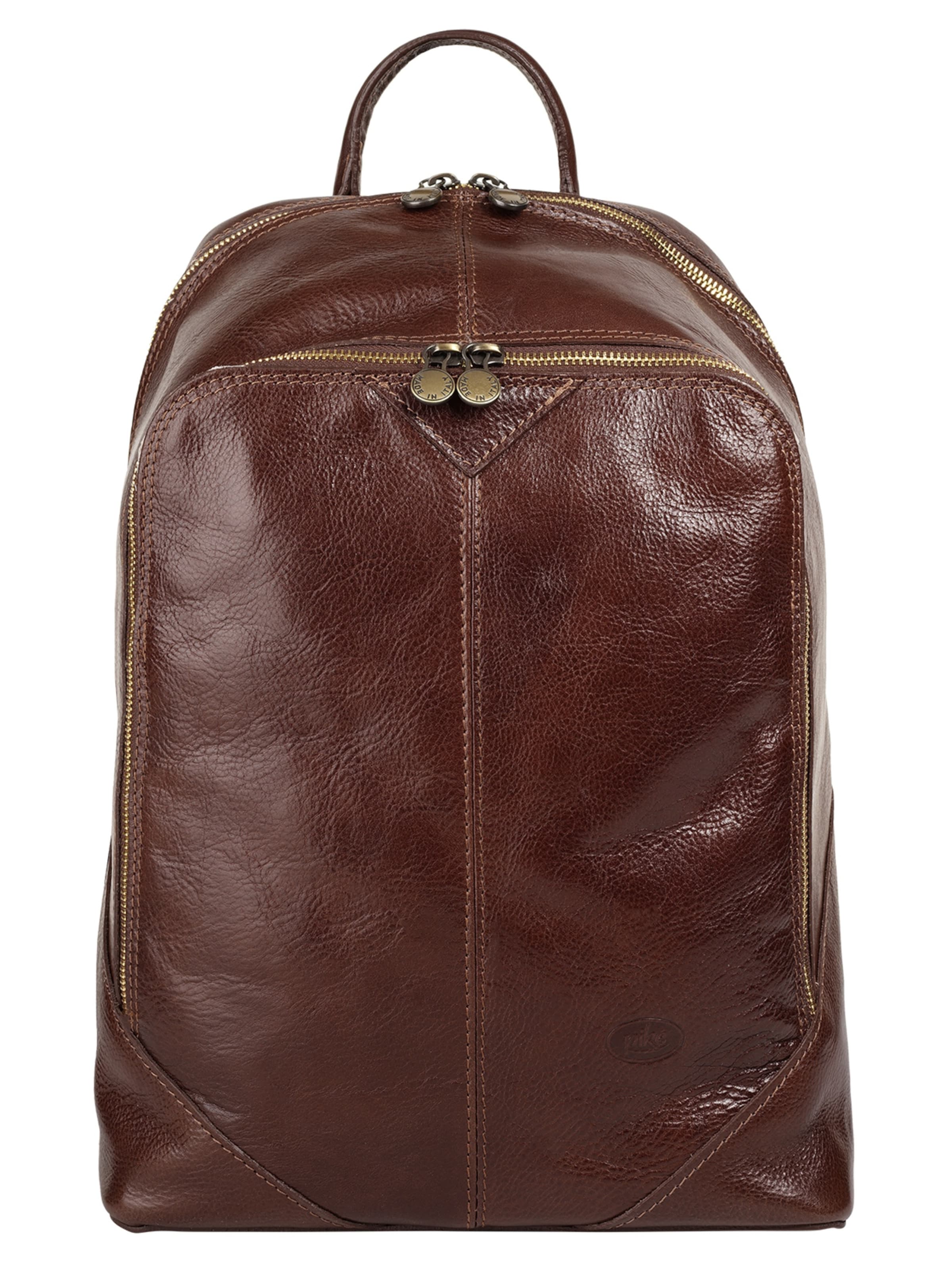 Sac à dos piké en marron : devant