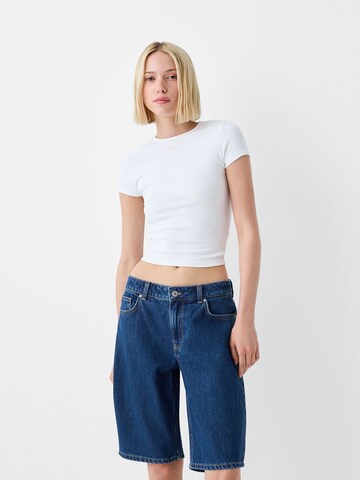 Bershka Regular Jeans in Blauw