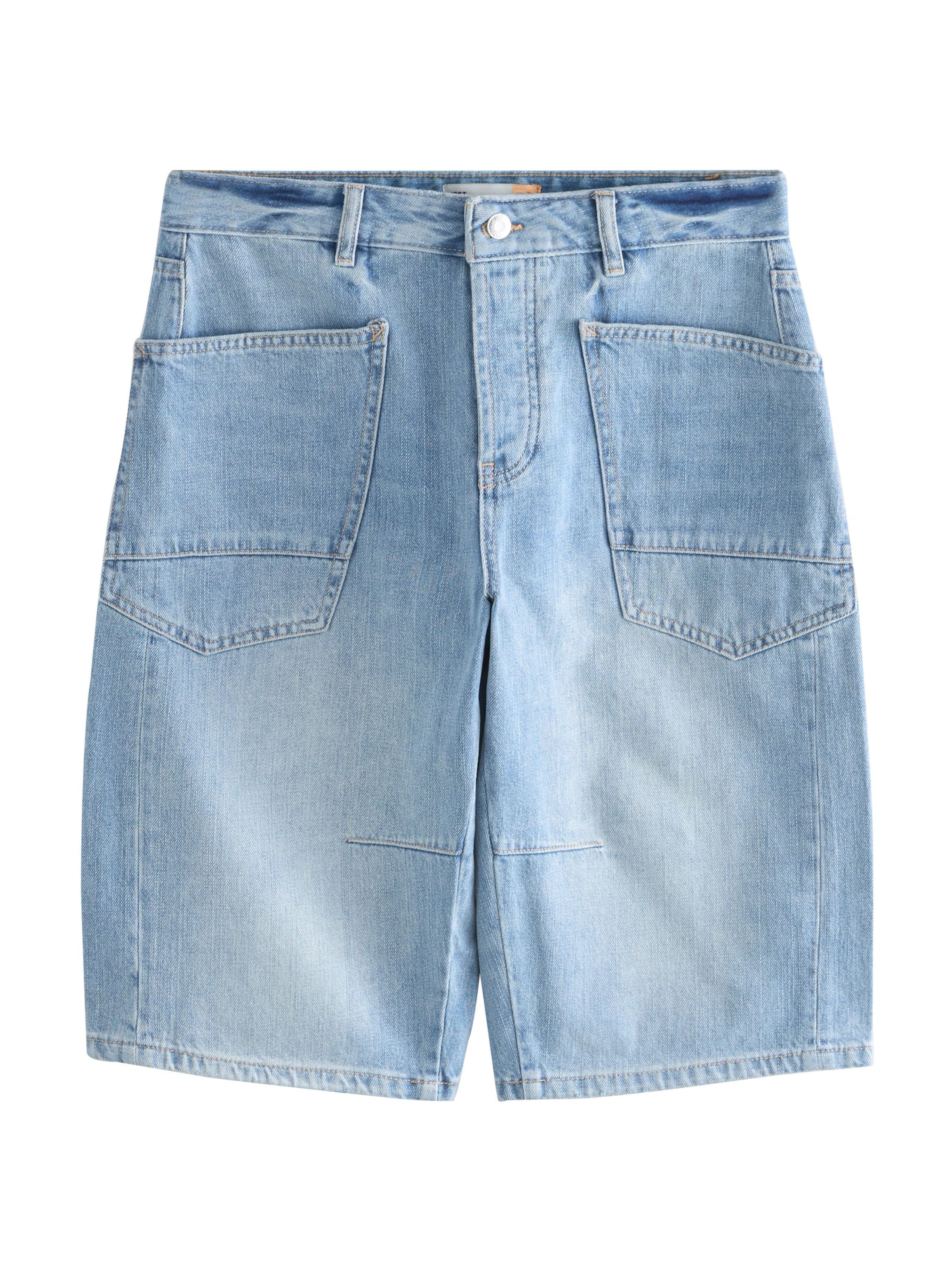 Next Barrel Jeans in Blue: front