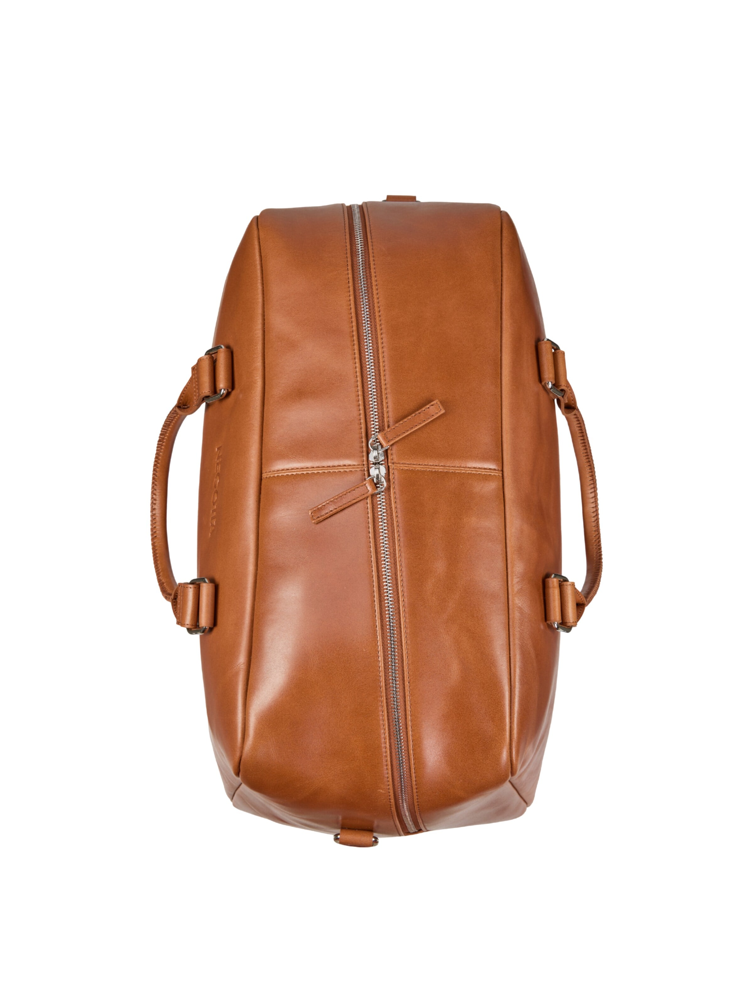 NEGOTIA Leather Weekend bag 'Valen' in Brown