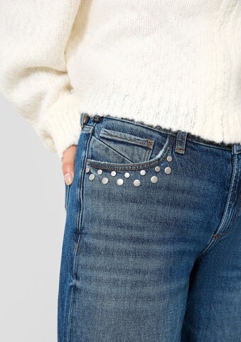 QS Wide leg Jeans 'Catie' in Blauw: voorkant