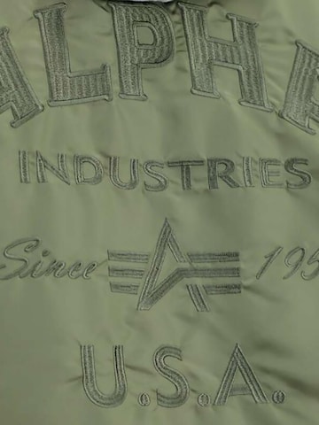 ALPHA INDUSTRIES Between-Season Jacket 'MA-1 ZH Back EMB' in Green
