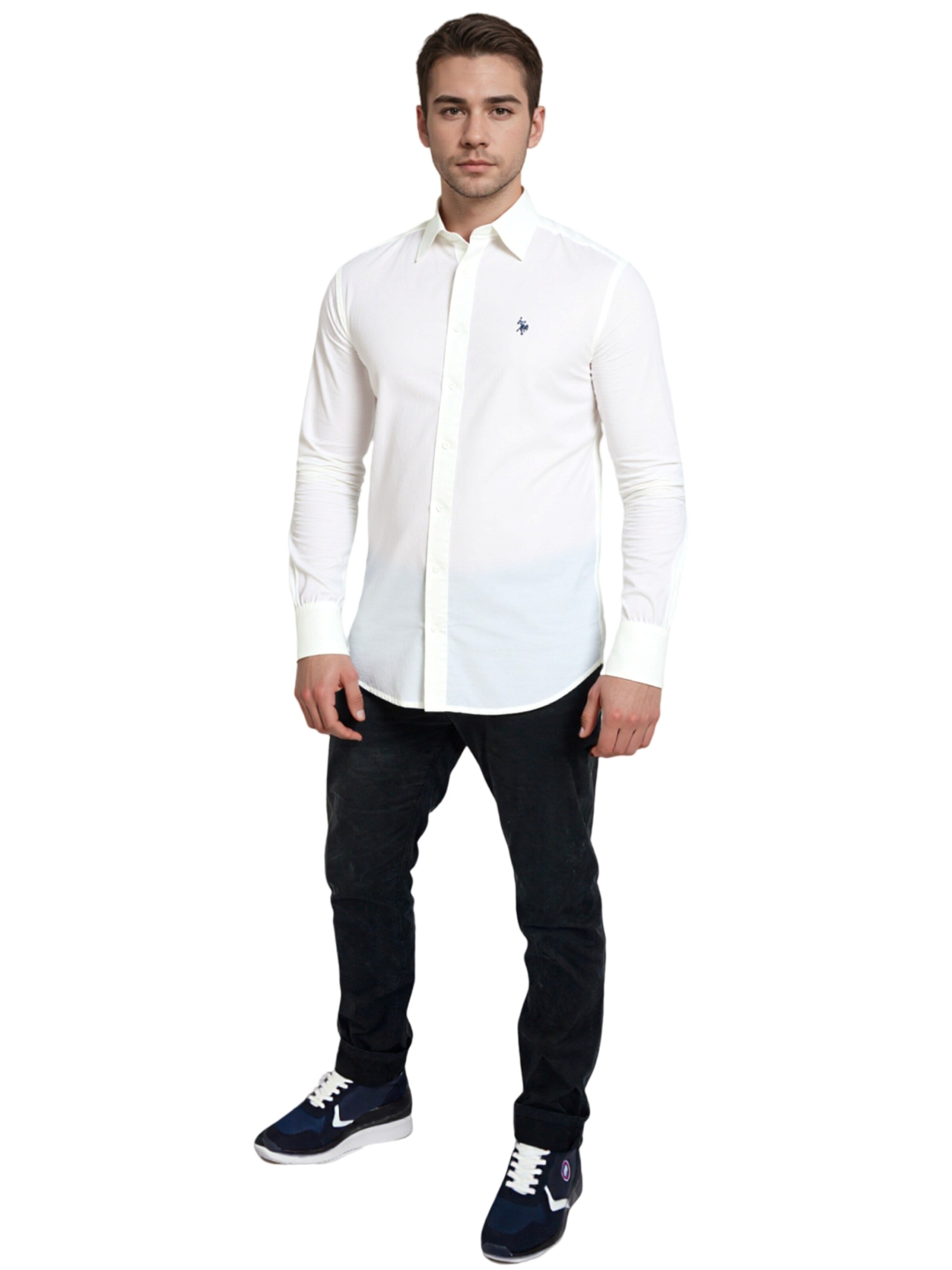 U.S. POLO ASSN. Regular fit Overhemd in Wit
