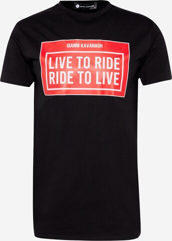 Gianni Kavanagh Тениска 'Ride' в черно: отпред
