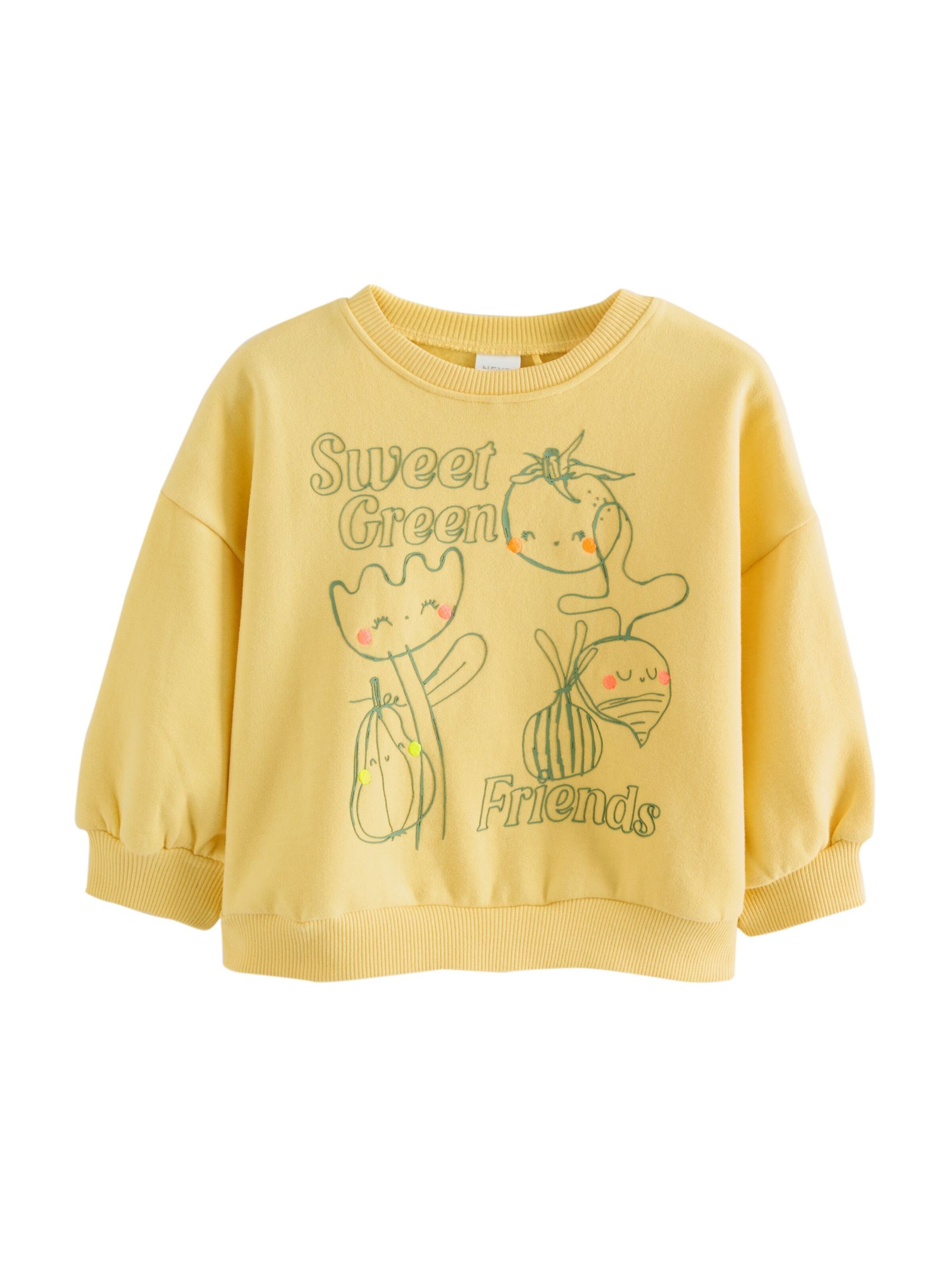 Next Bluzka sportowa w kolorze żółty: przód