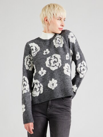 VILA Sweater 'VISIYA' in Grey: front