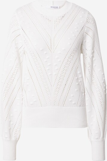 SELECTED FEMME Pull-over 'JULIA' en blanc, Vue avec produit