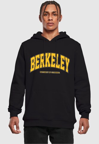 Merchcode Sweatshirt 'Berkeley University' in Schwarz: predná strana