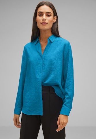 STREET ONE Blouse in Blue: front