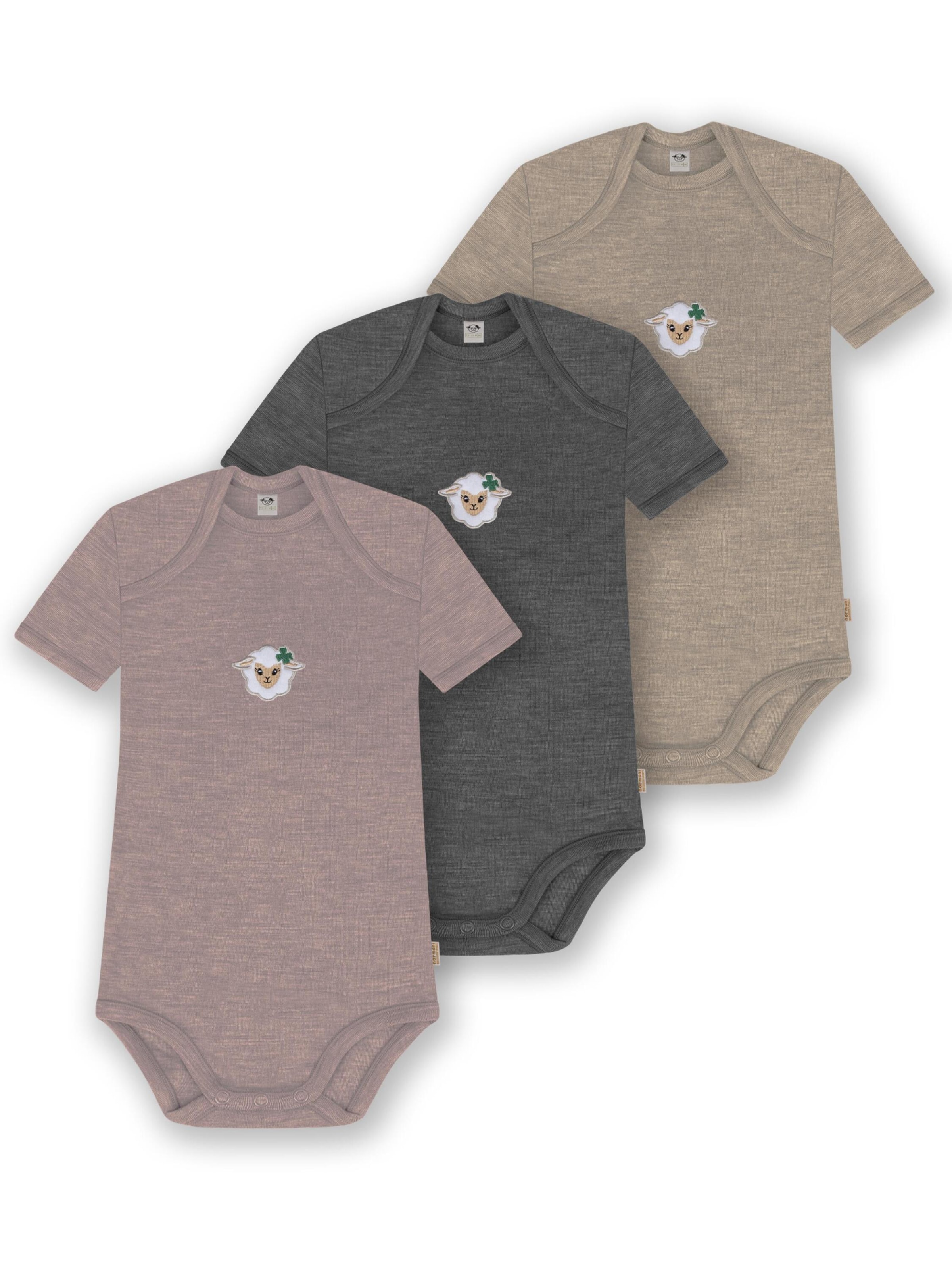 Barboteuse / body 'Tauranga' normani en beige : devant