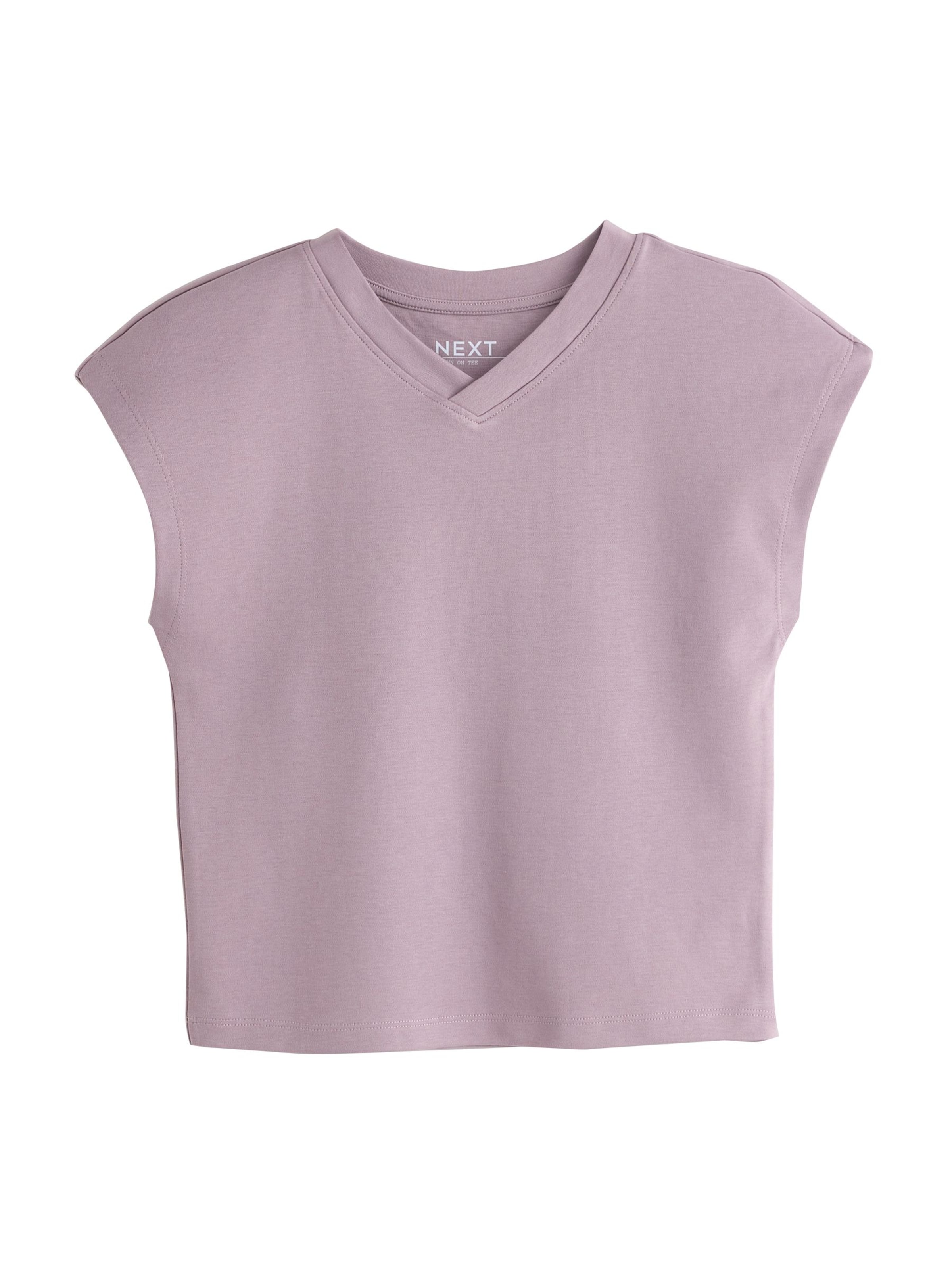 T-shirt Next en violet : devant