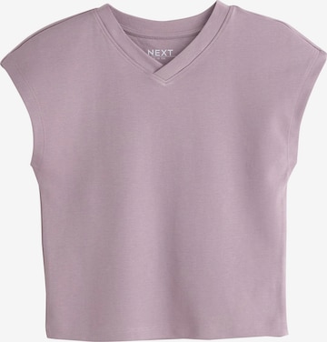 T-shirt Next en violet : devant