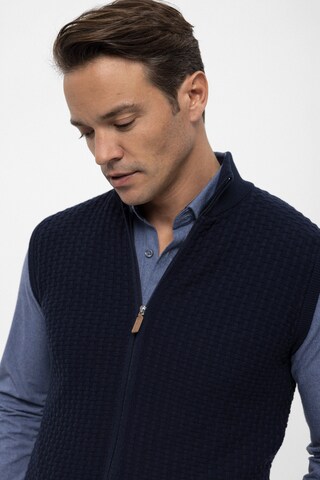 Felix Hardy Knit Cardigan in Blue