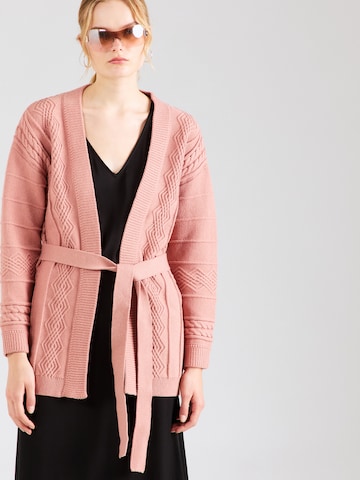 ABOUT YOU Knit cardigan 'Carmen' in Pink: front