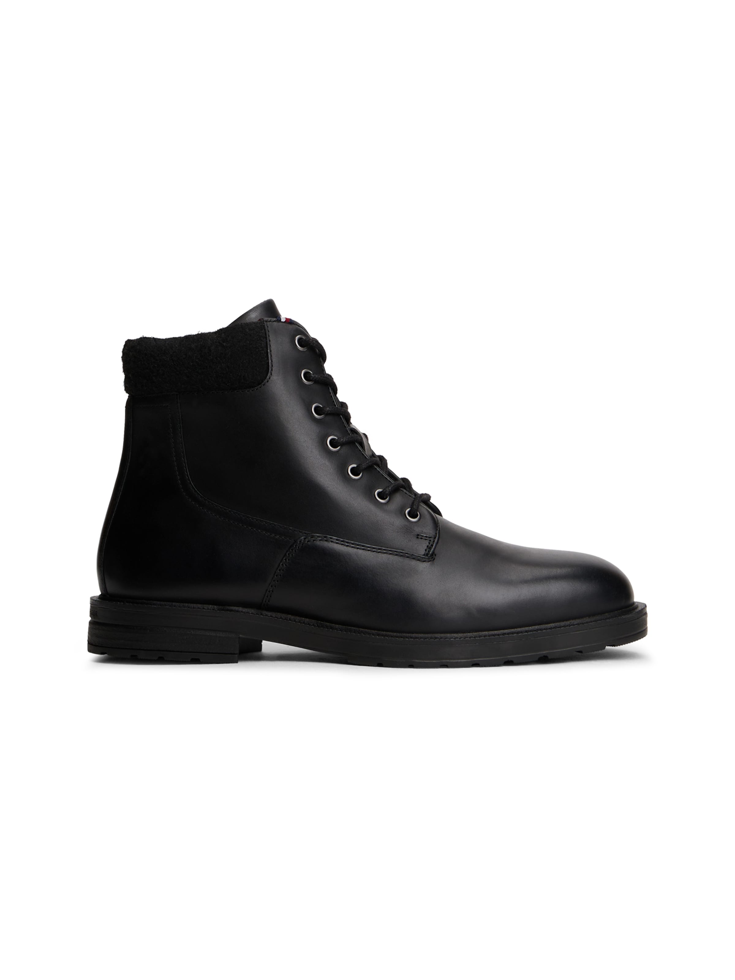 TOMMY HILFIGER Schnürboots in Schwarz