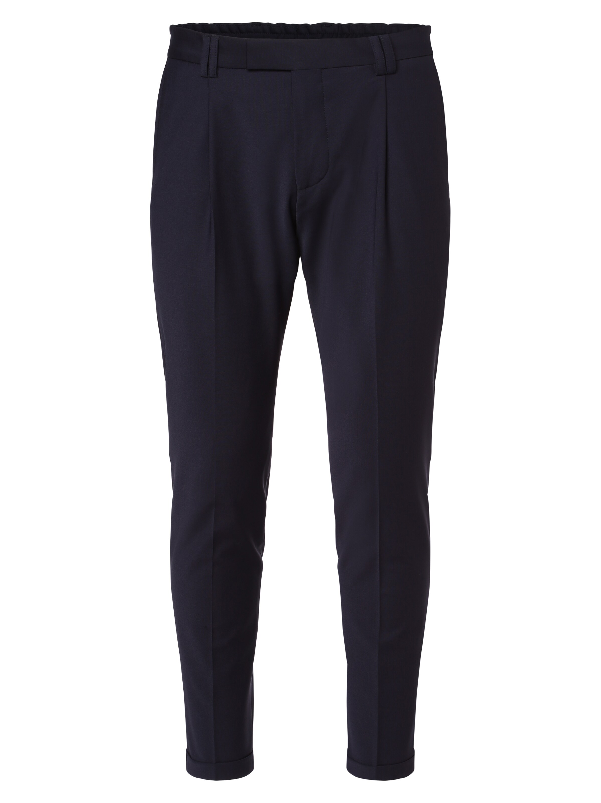 CINQUE Regular Pleat-Front Pants 'Sand' in Blue: front
