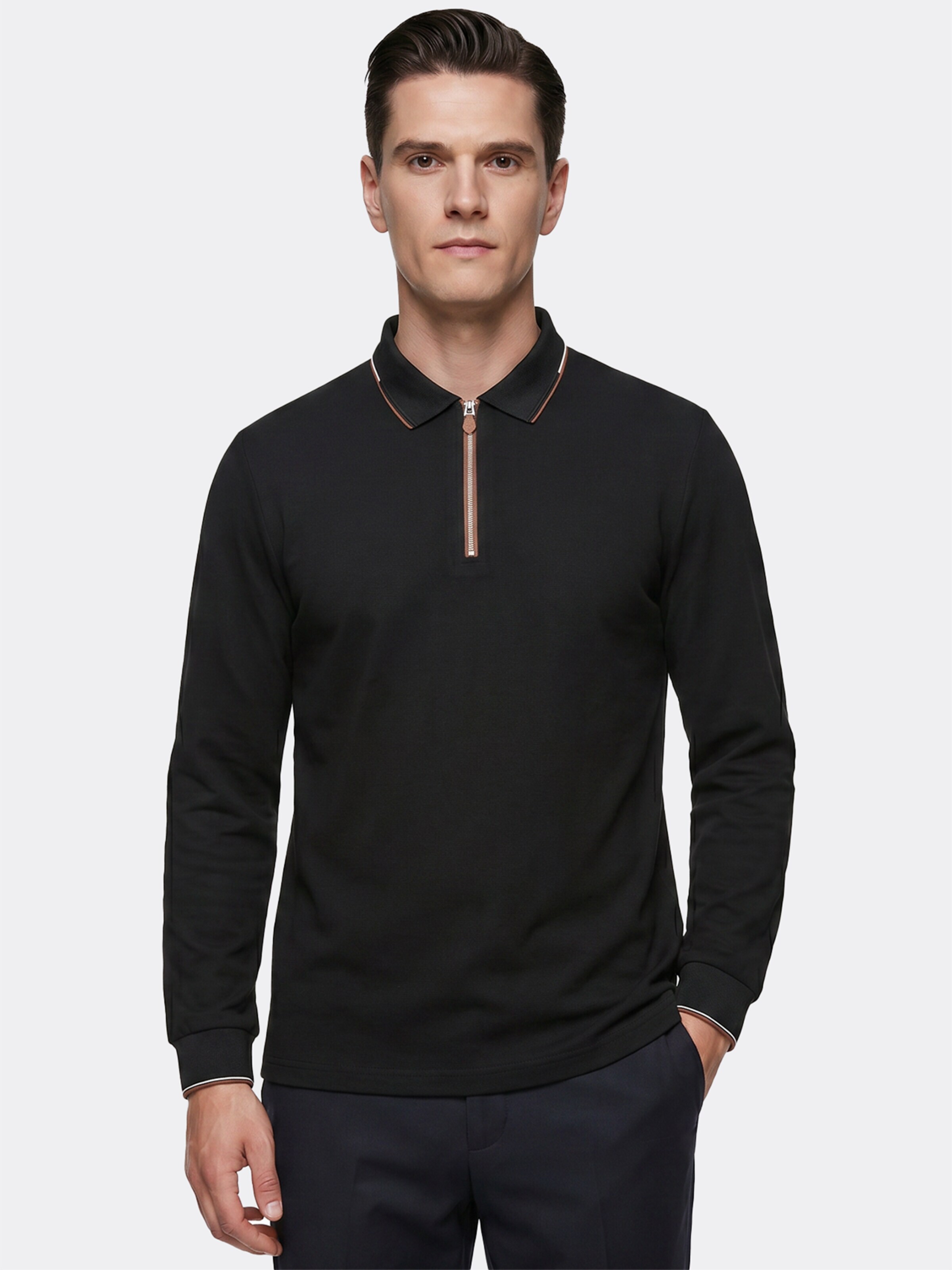 ALLTHEMEN Shirt 'Leichtigkeit' in Black