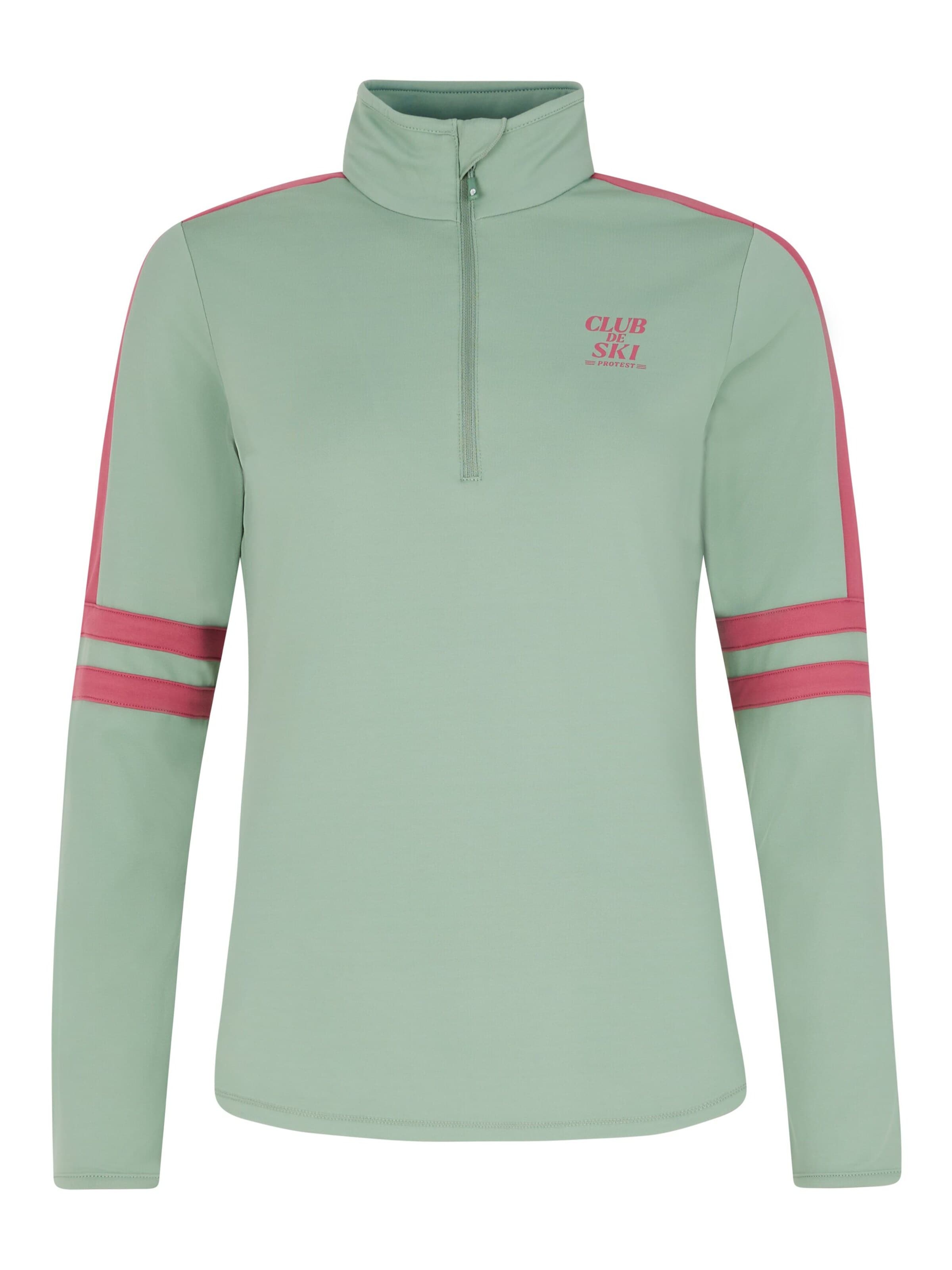 PROTEST Sportief sweatshirt 'PRTPRUE' in Groen: voorkant