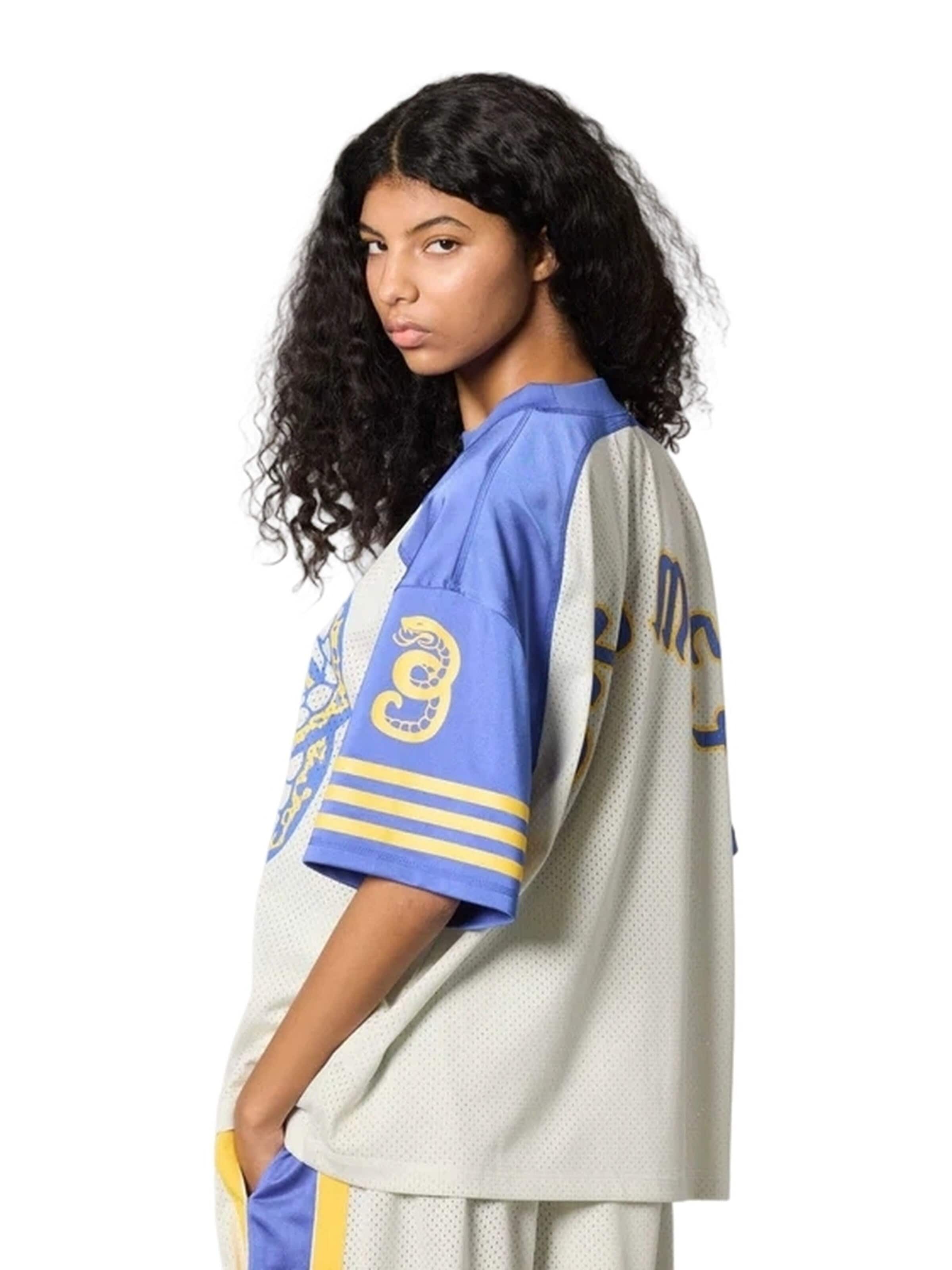 Grimey - Camisa 'Camiseta grimey gris droppin science mesh boxy football jersey' em cinzento
