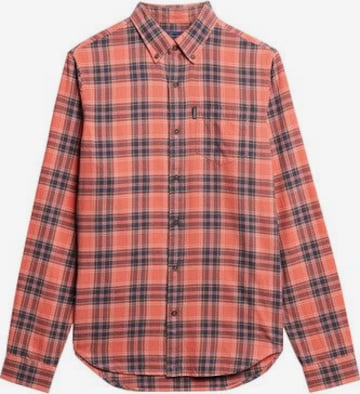 Superdry Regular fit Overhemd in Rood: voorkant