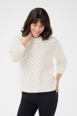 Kaffe - Pullover em branco: frente