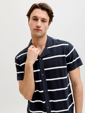 Vestes en maille 'JREBSTANCE' JJ Rebel en bleu