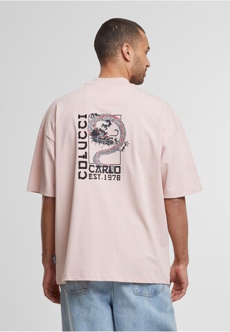 T-Shirt 'Dorio' Carlo Colucci en rose : devant