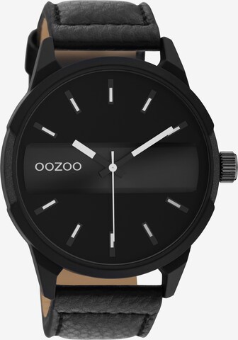 OOZOO Analog Watch in Black: front