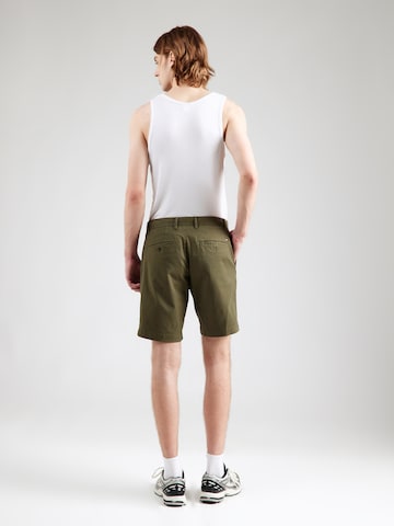 TOMMY HILFIGER Slimfit Chino kalhoty 'BROOKLYN 1985' – zelená